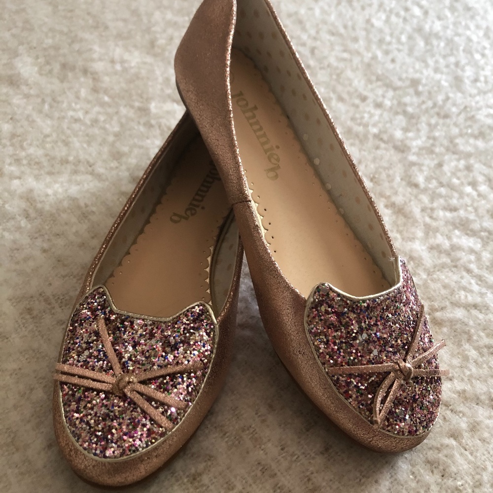 Boden Johnnie B Glitter Cat Ballet Flats